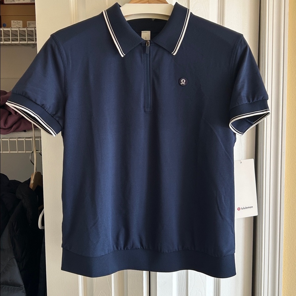 NWT Lululemon Pique Zip-Up Golf Shirt - Picture 3 of 6